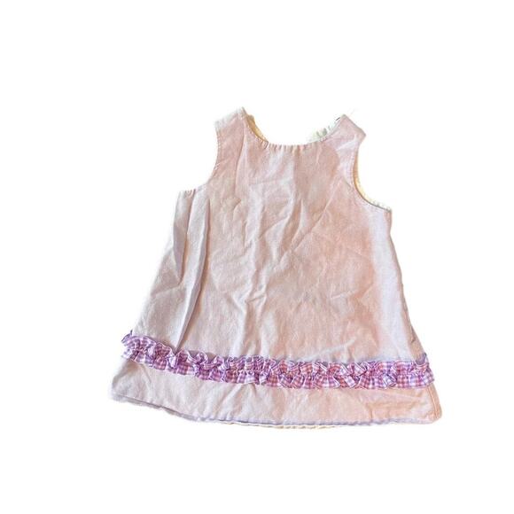Mulberry Street‎ Toddler 24 Month Cotton Dress Lavender With Gingham Ribbon USA - Picture 3 of 7